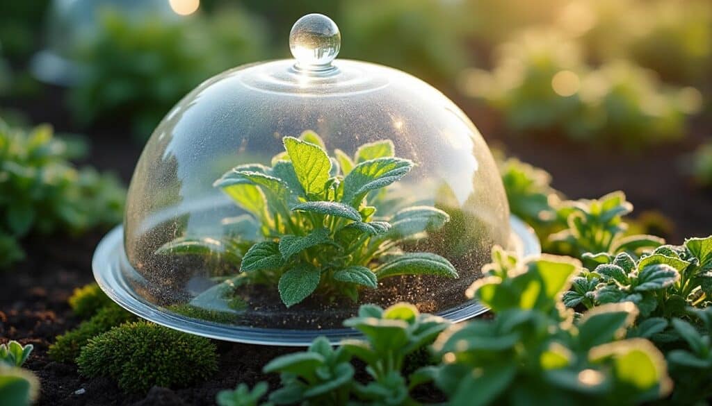 Protéger vos plantes du gel nocturne avec une cloche de jardin