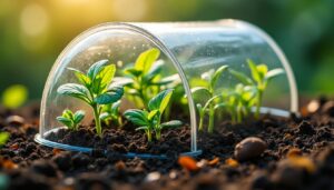Gérer l’humidité du sol sous une cloche de jardin