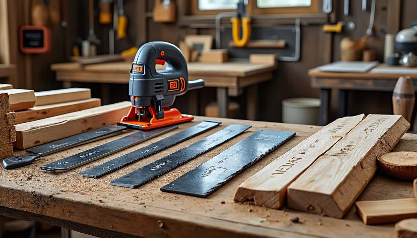 Illustration: Les différents types de lames compatibles avec les scies sauteuses Black et Decker