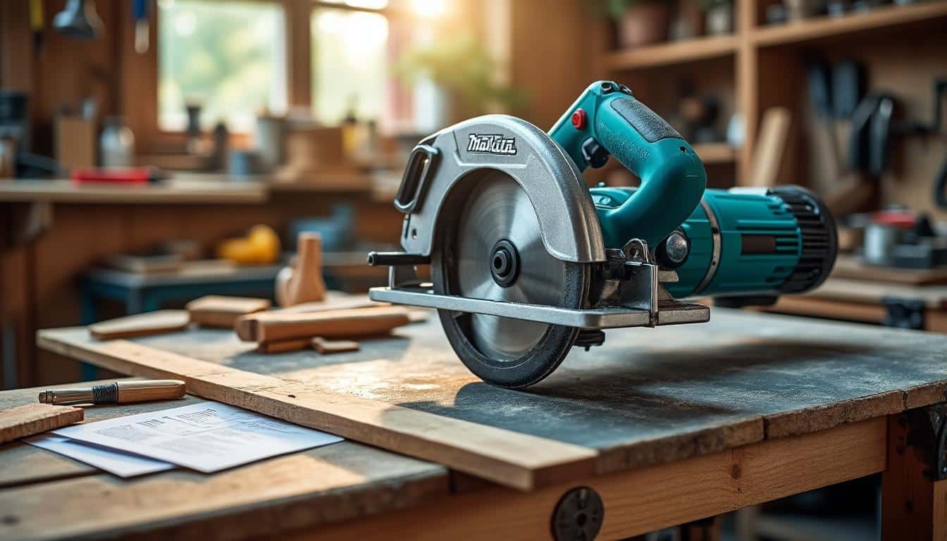 Illustration: Comprendre les caractéristiques techniques de la scie circulaire sur table Makita