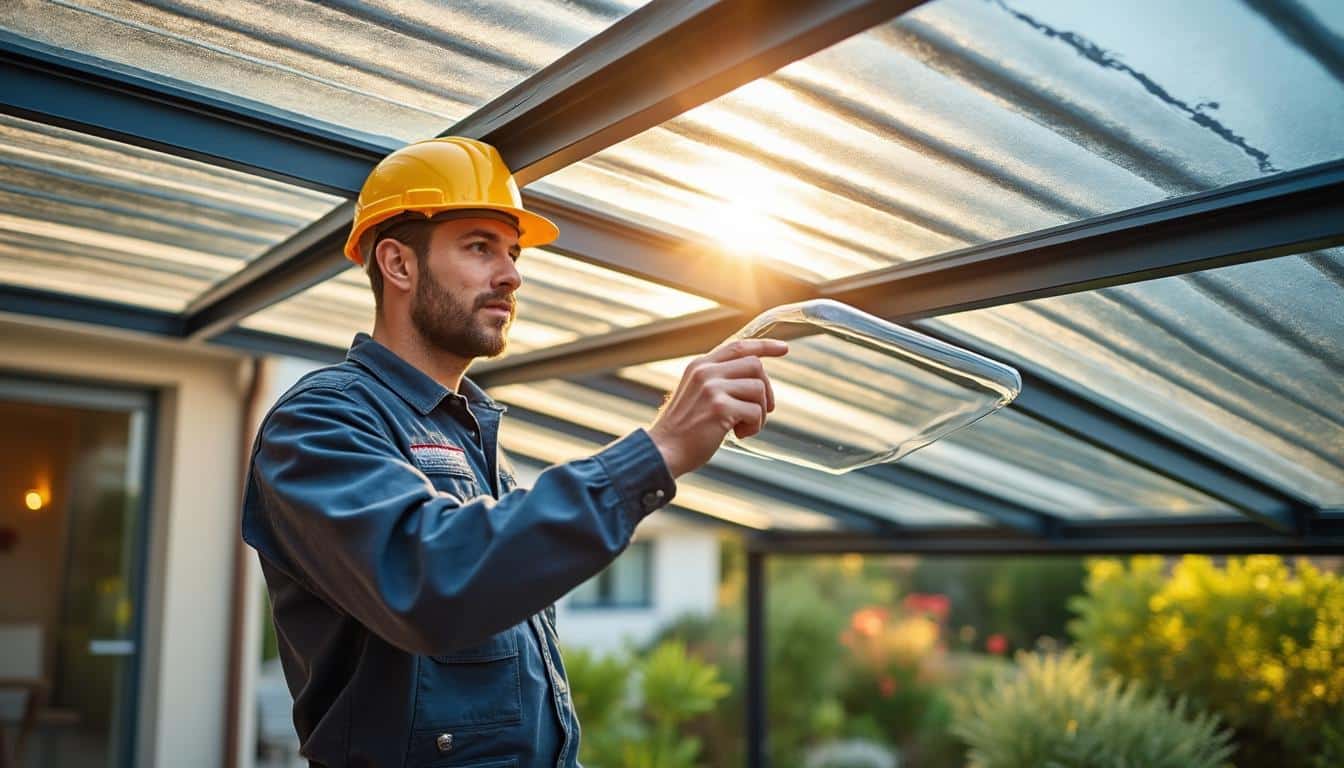 Illustration: Comprendre la toiture de véranda en polycarbonate : caractéristiques et avantages