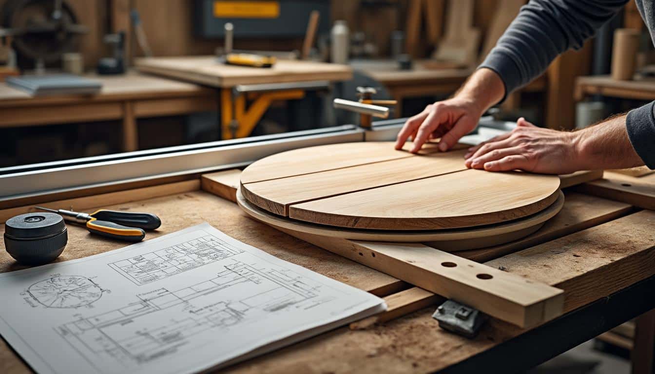 Illustration: Comprendre la table pour scie circulaire : composants et matériaux essentiels