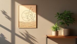 Applique murale japonaise : lumière douce et design zen naturel
