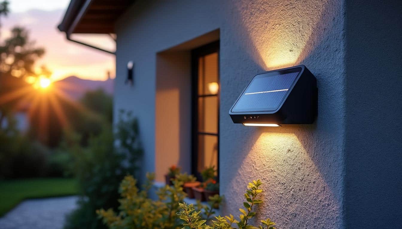 Illustration: Comment fonctionne une applique solaire murale pour éclairer l’extérieur ?