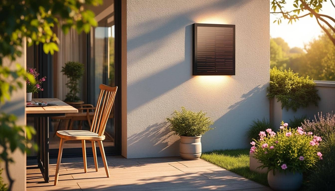 Applique solaire murale extérieur : éclairage autonome et écologique