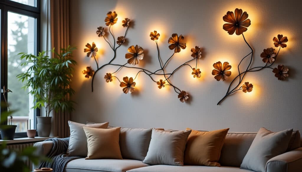 Appliques murales fleurs : éclairage décoratif et naturel