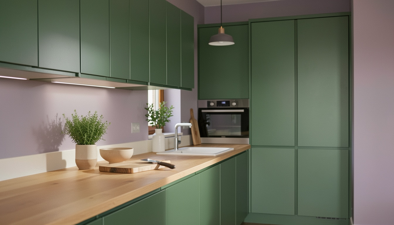Cuisine peinte en vert : idées, nuances et conseils