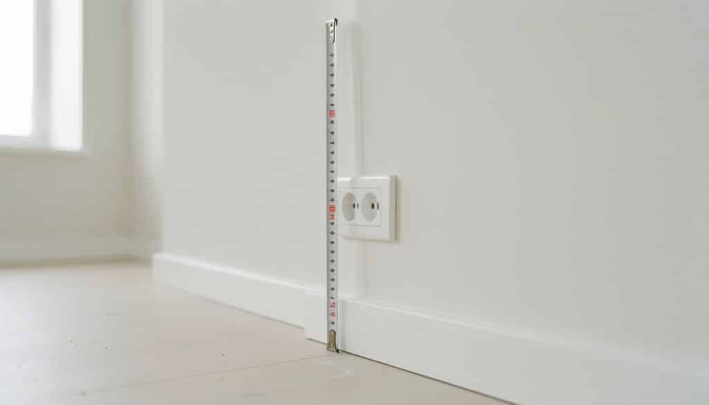 Dimensions et hauteur d’une prise électrique conforme