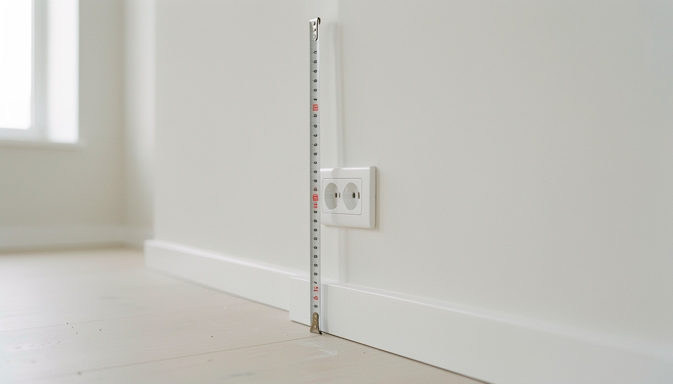 Dimensions et hauteur d’une prise électrique conforme